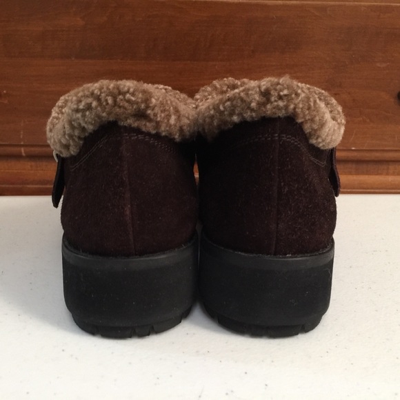 Stuart Weitzman Fur Lined Suede Shoe | Ankle Boot - Picture 7 of 16